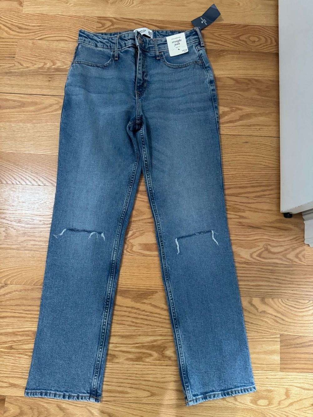 Brand new High-Rise Straight Leg Abercrombie kids Jeans - Blue
